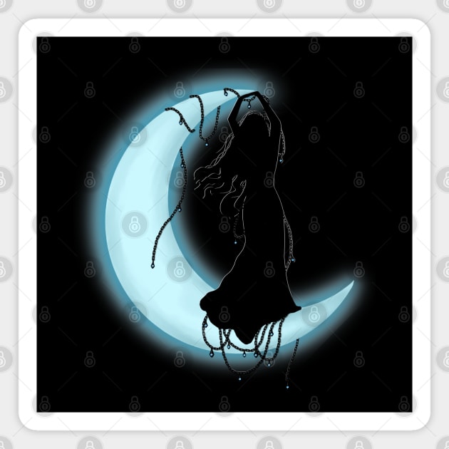 Moon Goddess Magnet by VixxxenDigitalDesign